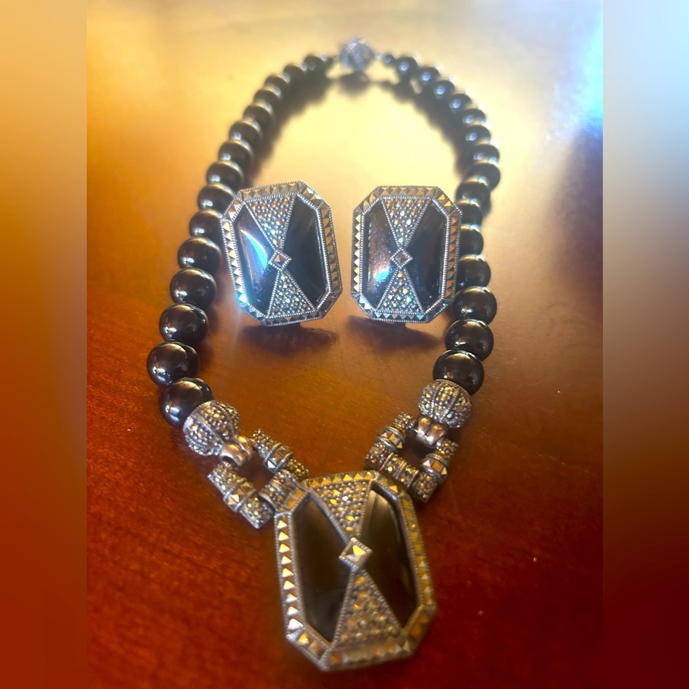 Judith Jack necklace with earrings